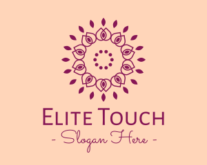 Organic Flower Spa logo design