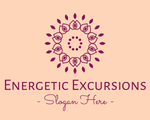 Organic Flower Spa logo design