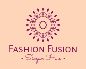 Organic Flower Spa logo design