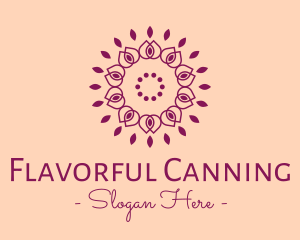 Organic Flower Spa logo design