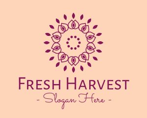 Organic Flower Spa logo design