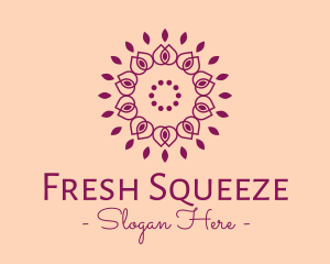 Organic Flower Spa logo design