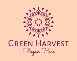 Organic Flower Spa logo design