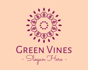 Organic Flower Spa logo design