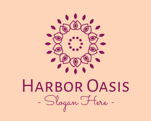 Organic Flower Spa logo design