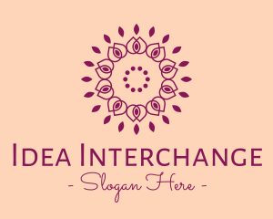 Organic Flower Spa logo design