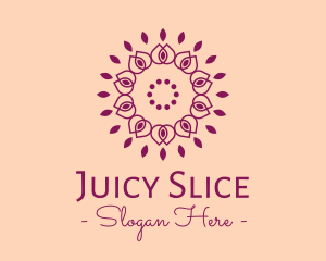 Organic Flower Spa logo design