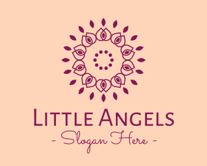 Organic Flower Spa logo design