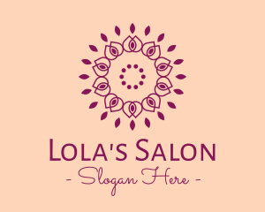 Organic Flower Spa logo design