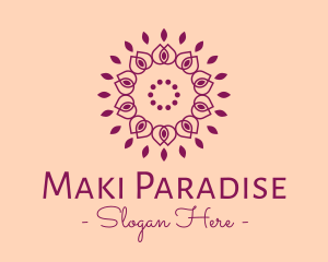 Organic Flower Spa logo design