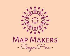 Organic Flower Spa logo design