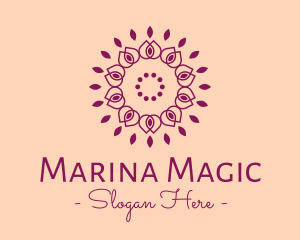 Organic Flower Spa logo design