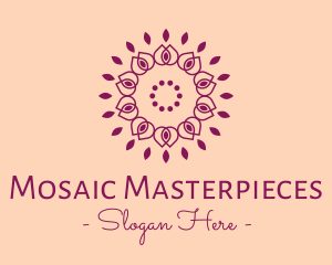 Organic Flower Spa logo design