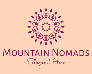 Organic Flower Spa logo design