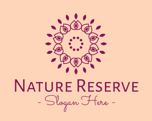 Organic Flower Spa logo design