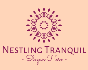 Organic Flower Spa logo design