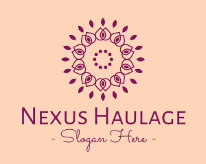 Organic Flower Spa logo design