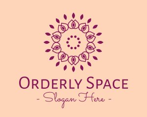 Organic Flower Spa logo design