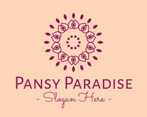 Organic Flower Spa logo design