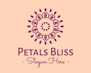 Organic Flower Spa logo design