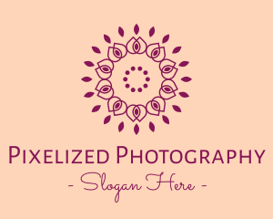 Organic Flower Spa logo design