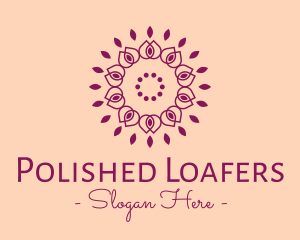 Organic Flower Spa logo design