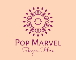 Organic Flower Spa logo design