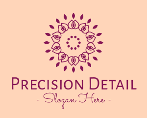 Organic Flower Spa logo design