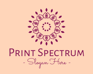 Organic Flower Spa logo design