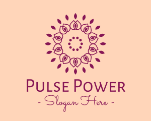 Organic Flower Spa logo design