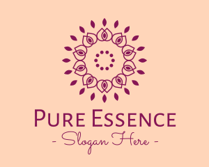 Organic Flower Spa logo design