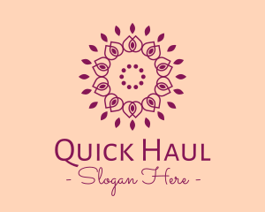 Organic Flower Spa logo design