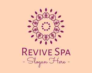 Organic Flower Spa logo design