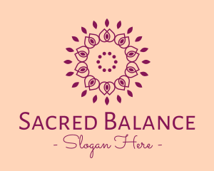 Organic Flower Spa logo design