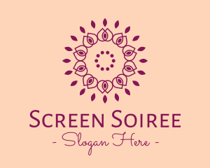 Organic Flower Spa logo design