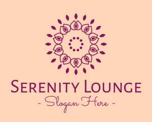 Organic Flower Spa logo design