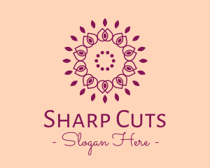 Organic Flower Spa logo design