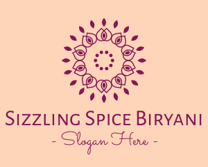 Organic Flower Spa logo design