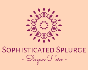 Organic Flower Spa logo design