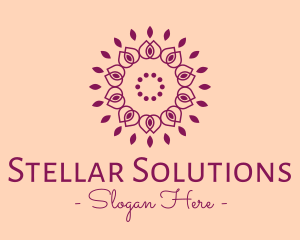 Organic Flower Spa logo design