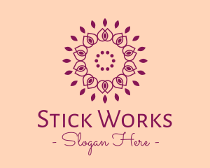 Organic Flower Spa logo design