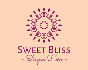 Organic Flower Spa logo design