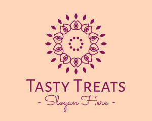 Organic Flower Spa logo design