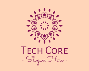 Organic Flower Spa logo design