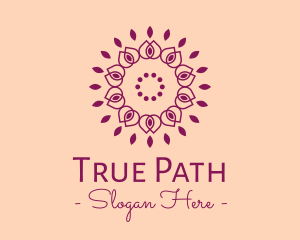 Organic Flower Spa logo design