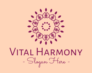 Organic Flower Spa logo design