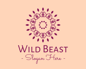 Organic Flower Spa logo design