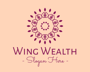 Organic Flower Spa logo design