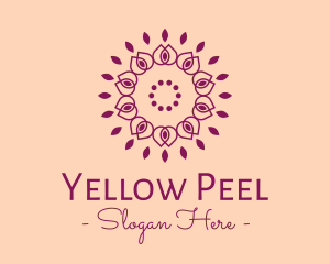 Organic Flower Spa logo design