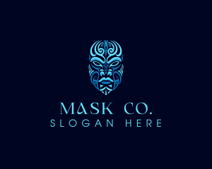 Tribal Mask Maori logo